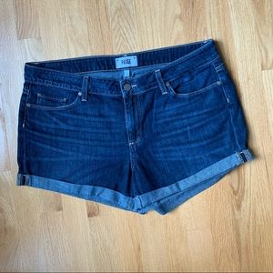 PAIGE Jimmy Jimmy Short denim size 31, slightly used. Minor fading.